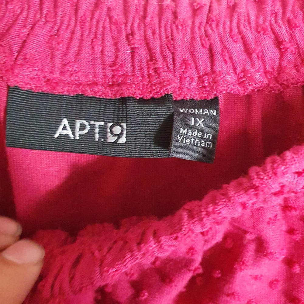 Apt. 9 Plus Size Pink Blouse Plus Size 1x - image 5